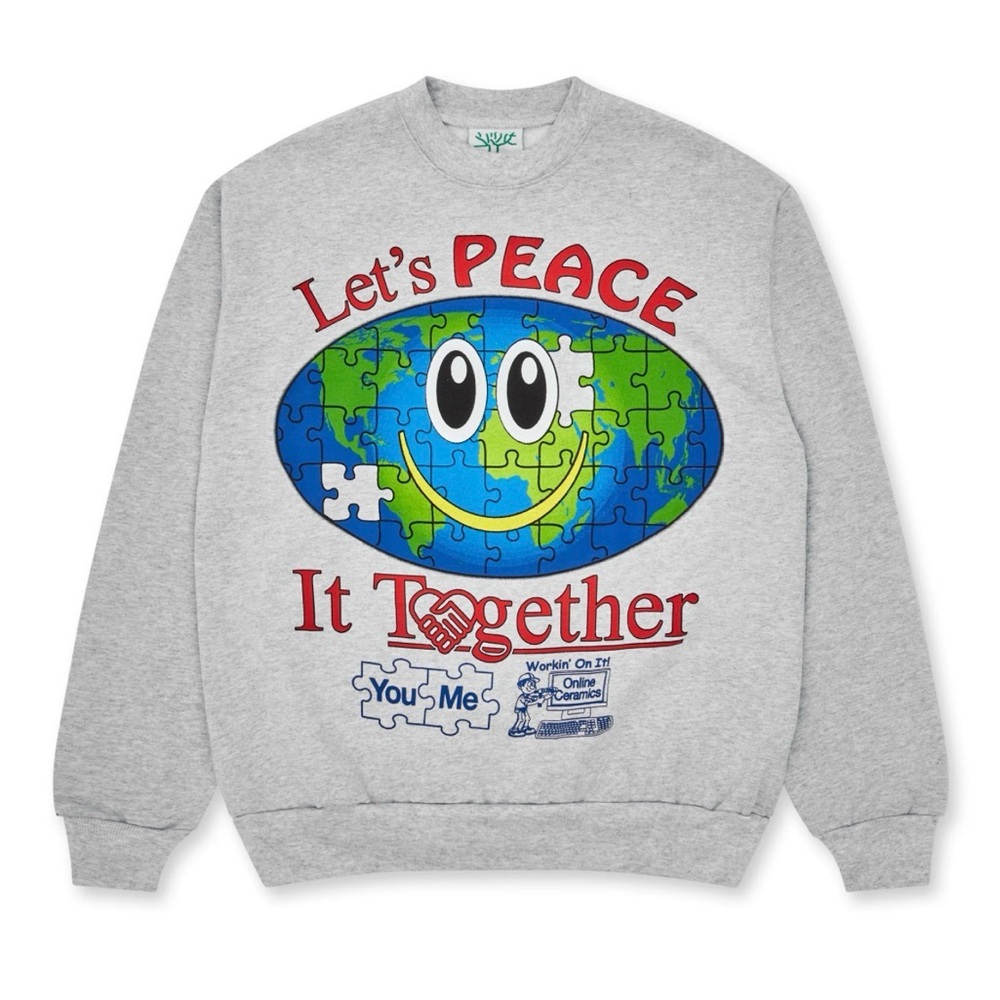 ONLINE CERAMICS world peace sweatshirt, size medium - Picture 3 of 11